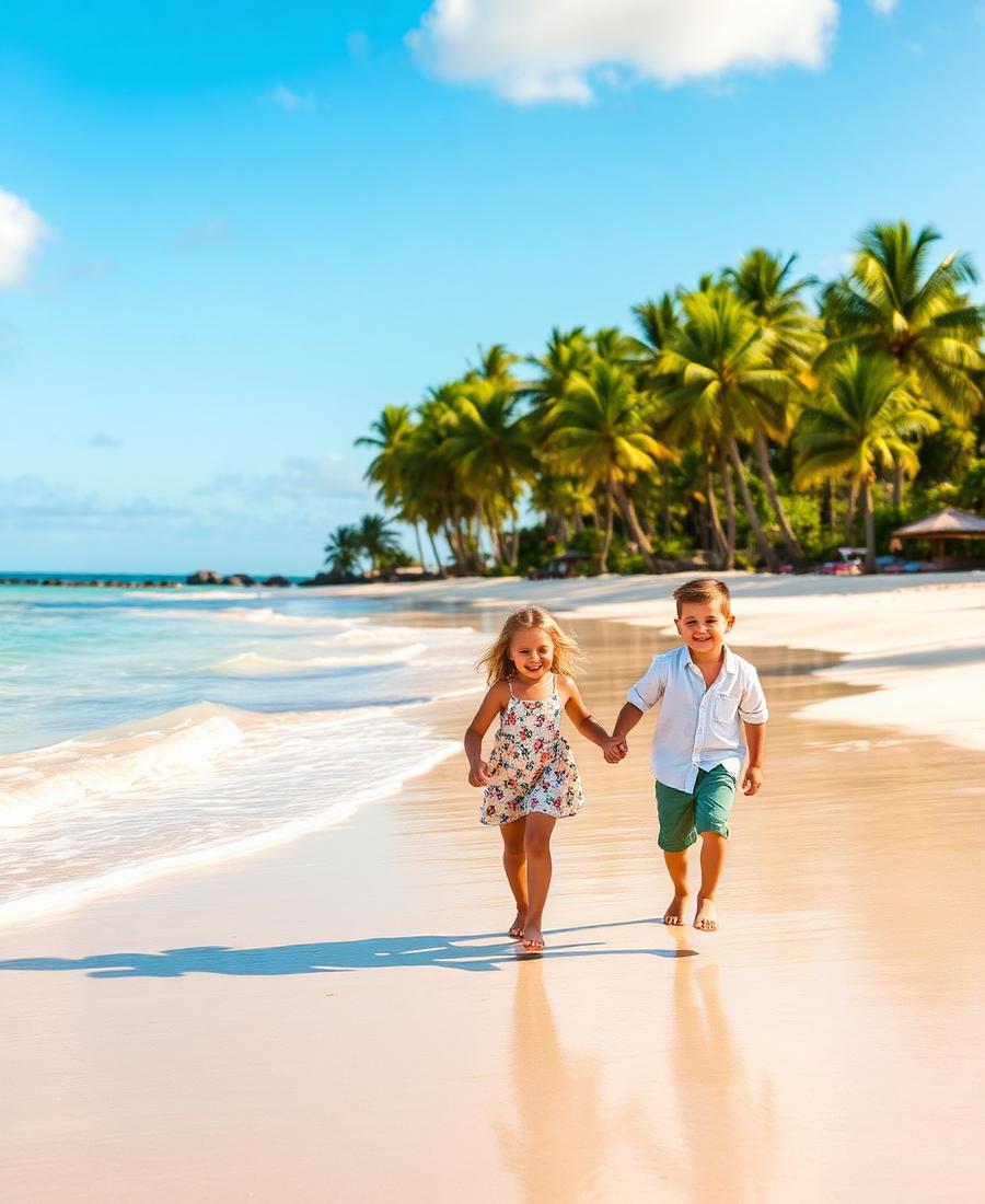 Familie op vakantie